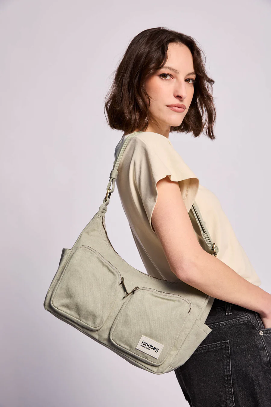 Sac multipocket Emile Vert Argile HINDBAG
