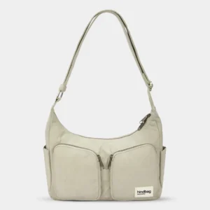 Alternative view of Sac multipocket Emile Vert Argile HINDBAG