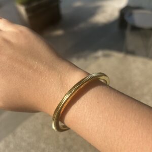 Bracelet doré forme rectangle LES CLEIAS