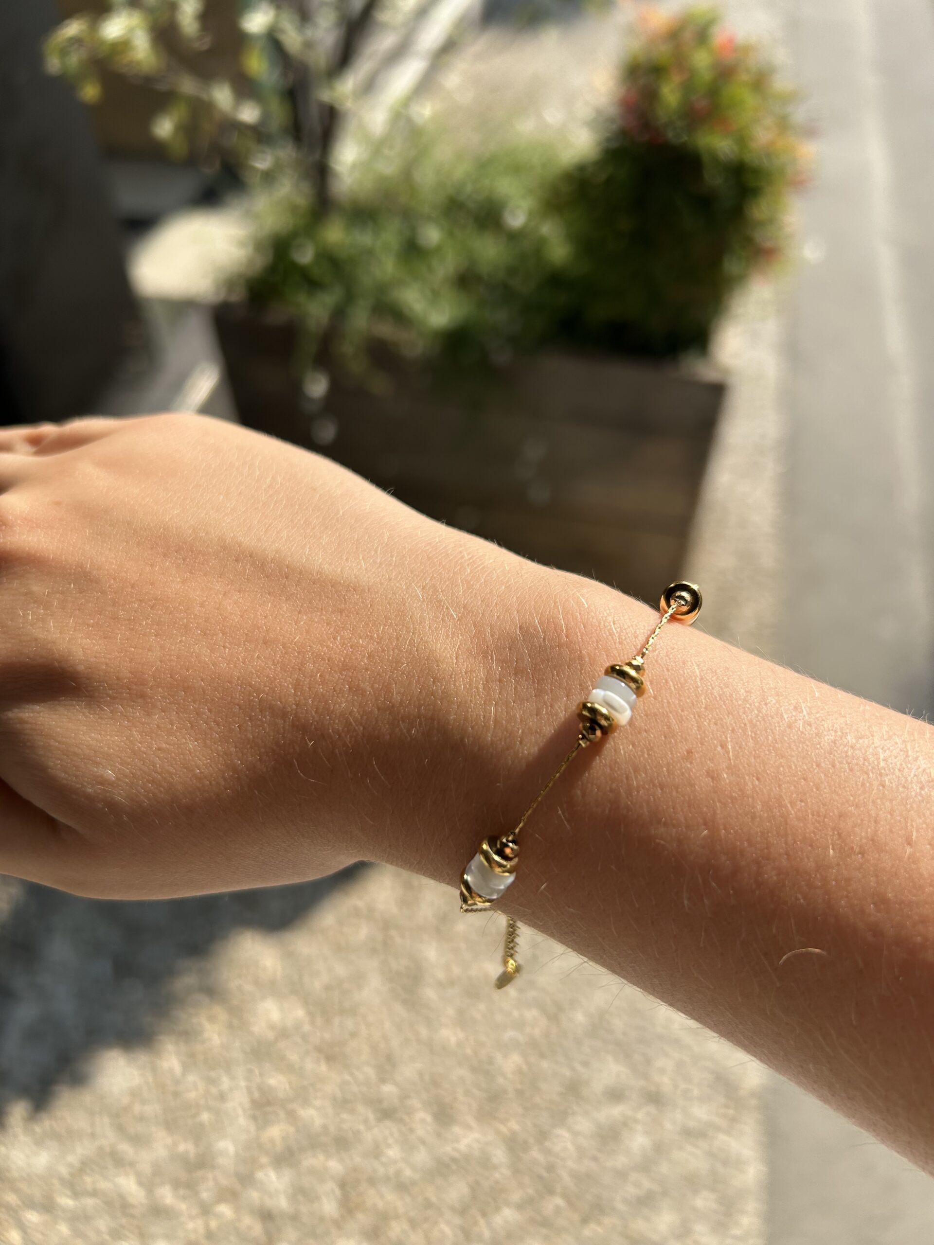 Bracelet Automne perles nacré LES CLEIAS