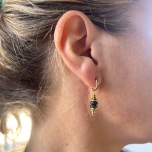 Boucles d'oreilles Automne vert sapin LES CLEIAS