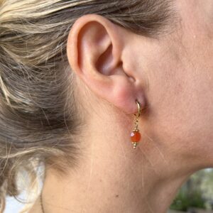 Boucles d'oreilles Automne orange LES CLEIAS