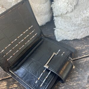 Alternative view of Porte-monnaie noir MANDOLINE