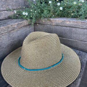 Alternative view of Chapeau pailletés doré bleu foncé Sabelline