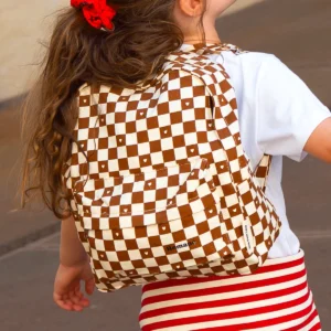 Sac à dos damier coeur Mon Petit Léon