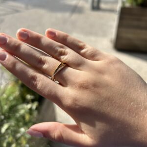 Bague doré Alessia LES CLEIAS