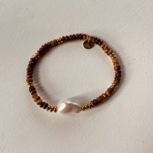 Bracelet perles et nacre blanche LES CLEIAS