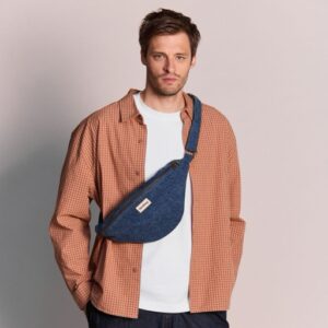 Sac banane Sasha denim bleu   Hindbag