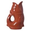 Vase pichet poisson gm terracotta