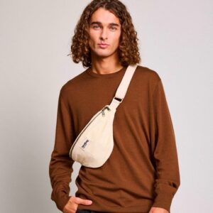 Sac banane Olivia velours creme Hindbag
